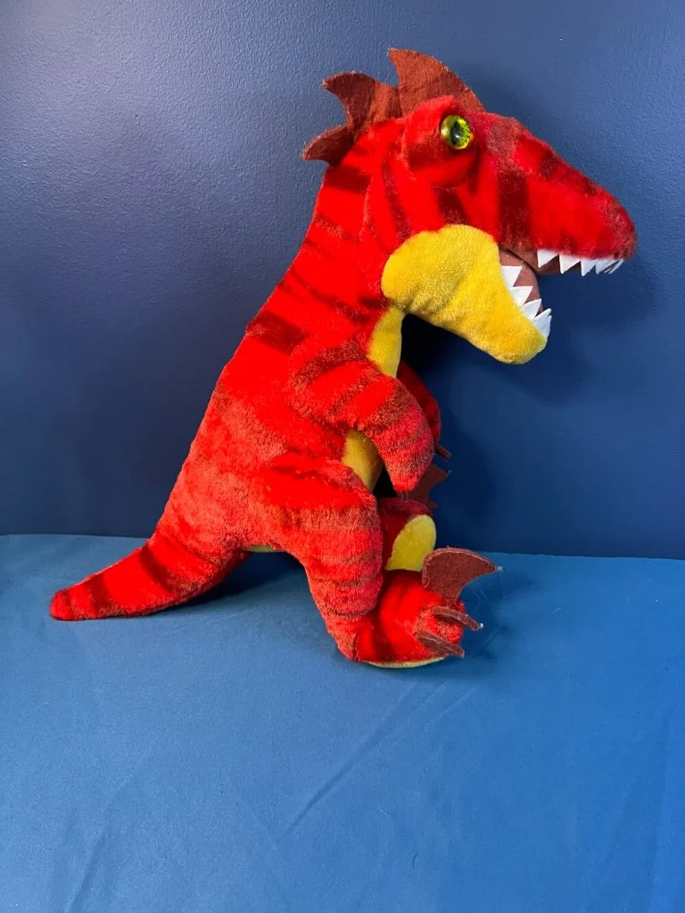 Build A Bear Workshop Red Raptor Dinosaur Plush Stuffed Animal